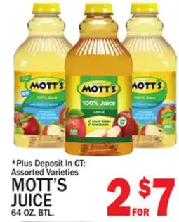 C Town MOTT'S JUICE offer