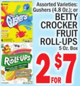 C Town BETTY CROCKER FRUIT ROLL-UPS 5 Oz. Box offer