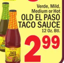 C Town OLD EL PASO TACO SAUCE offer