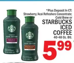 C Town STARBUCKS ICED COFFEE offer