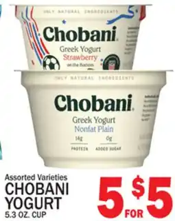 C Town Assorted Varieties CHOBANI YOGURT offer