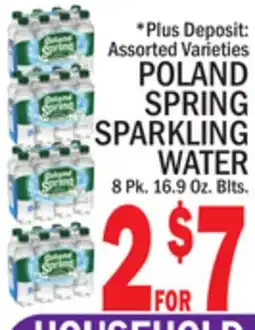 C Town POLAND SPRING SPARKLING WATER offer