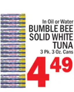 C Town BUMBLE BEE SOLID WHITE TUNA offer