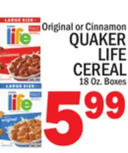 C Town QUAKER LIFE CEREAL offer