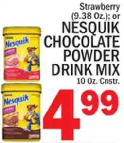 C Town NESQUIK CHOCOLATE POWDER DRINK MIX offer