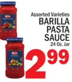 C Town BARILLA PASTA SAUCE offer