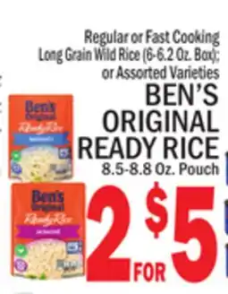 C Town BEN'S ORIGINAL READY RICE, 8.5-8.8 Oz. Pouch offer