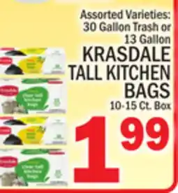 C Town KRASDALE TALL KITCHEN BAGS offer