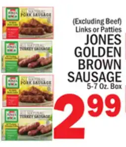 C Town JONES GOLDEN BROWN SAUSAGE offer