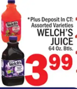 C Town WELCH'S JUICE offer