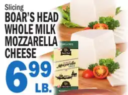C Town BOAR'S HEAD WHOLE MILK MOZZARELLA CHEESE offer