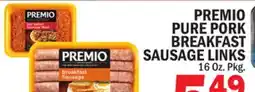 C Town PREMIO PURE PORK BREAKFAST SAUSAGE LINKS offer
