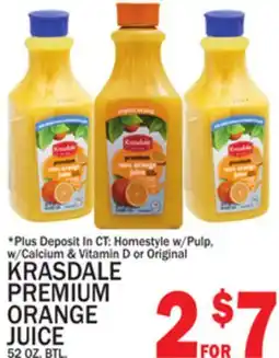 C Town KRASDALE PREMIUM ORANGE JUICE offer