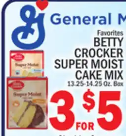 C Town BETTY CROCKER SUPER MOIST CAKE MIX offer