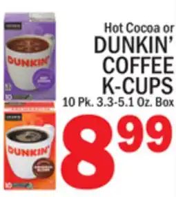 C Town DUNKIN' COFFEE K-CUPS offer