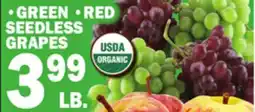 C Town GREEN, RED SEEDLESS GRAPES offer