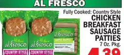 C Town Fully Cooked Country Style CHICKEN BREAKFAST SAUSAGE PATTIES offer