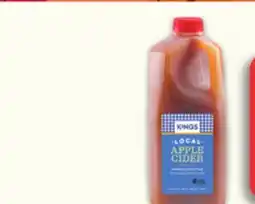Kings Food Markets KINGS APPLE CIDER offer