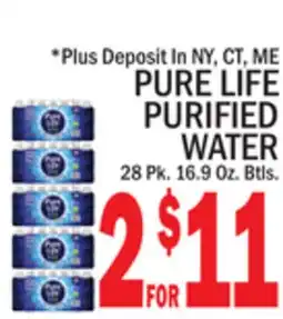 C Town PURE LIFE PURIFIED WATER offer