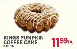Kings Food Markets KINGS PUMPKIN COFFEE CAKE offer