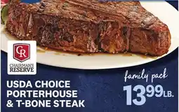 Kings Food Markets USDA CHOICE PORTERHOUSE & T-BONE STEAK offer