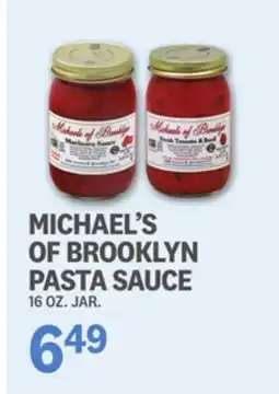 Kings Food Markets MICHAEL'S OF BROOKLYN PASTA SAUCE offer