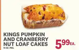Kings Food Markets KINGS PUMPKIN AND CRANBERRY NUT LOAF CAKES offer