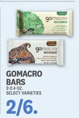 Kings Food Markets GOMACRO BARS offer
