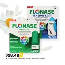 CVS Adult Flonase 144 sprays or Sensimist 120 sprays offer