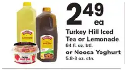 ACME Turkey Hill Iced Tea or Lemonade 64 fl. oz. btl. or Noosa Yoghurt 5.8-8 oz. ctn offer