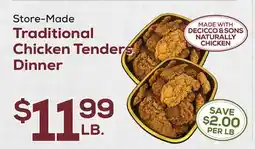 DeCicco & Sons Store-Made Traditional Chicken Tenders Dinner offer