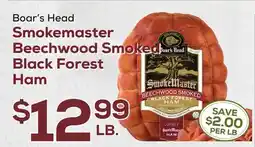 DeCicco & Sons Boar's Head Smokemaster Beechwood Smoked Black Forest Ham offer