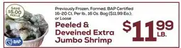 DeCicco & Sons Peeled & Deveined Extra Jumbo Shrimp offer