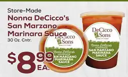 DeCicco & Sons Nonna DeCicco's San Marzano Marinara Sauce offer