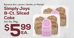 DeCicco & Sons Simply Joys 8-Ct. Sliced Cake offer
