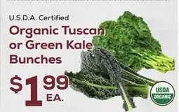 DeCicco & Sons Organic Tuscan or Green Kale Bunches offer