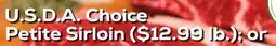 DeCicco & Sons U.S.D.A. Choice Petite Sirloin offer