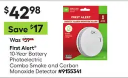 Lowe's 10-Year Battery Photoelectric Combo Smoke and Carbon Monoxide Detector offer