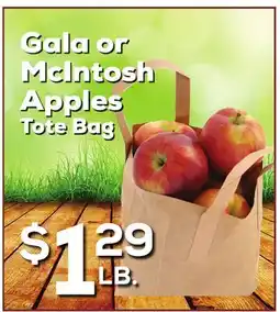 DeCicco & Sons Gala or McIntosh Apples Tote Bag offer