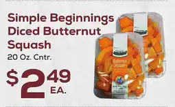 DeCicco & Sons Simple Beginnings Diced Butternut Squash offer