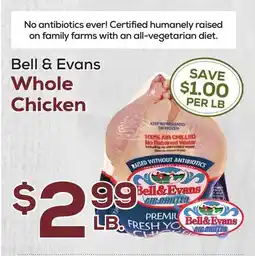 DeCicco & Sons Bell & Evans Whole Chicken offer