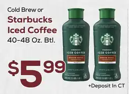DeCicco & Sons Cold Brew or Starbucks Iced Coffee offer