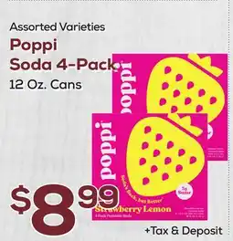 DeCicco & Sons Assorted Varieties Poppi Soda 4-Pack offer