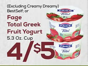 DeCicco & Sons Fage Total Greek Fruit Yogurt offer