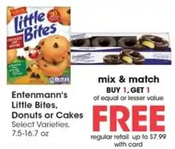 Gerbes Entenmann's Little Bites, Donuts or Cakes offer