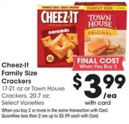 Gerbes Cheez-It Family Size Crackers offer