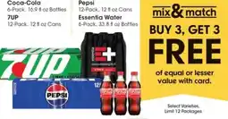 Gerbes Coca-Cola, 7Up, Pepsi or Essentia Water offer