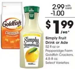 Gerbes Simply Fruit Drink or Ade offer