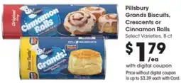 Gerbes Pillsbury Grands Biscuits, Crescents or Cinnamon Rolls offer