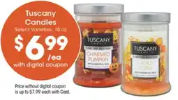 Gerbes Tuscany Candles offer